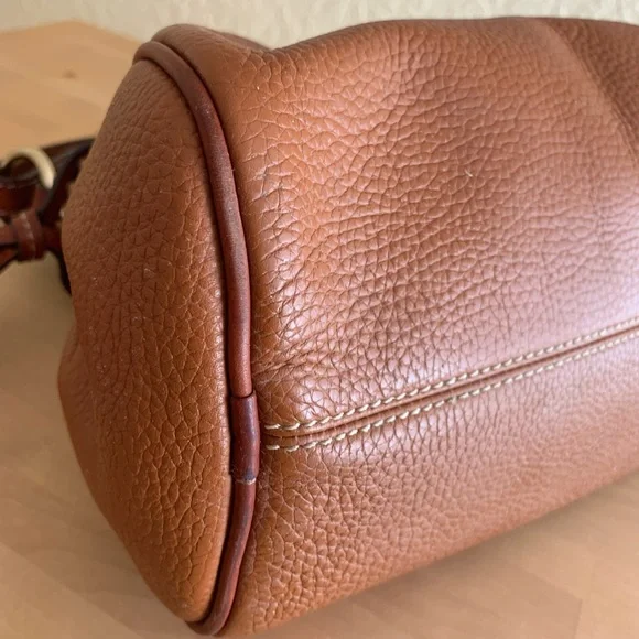 Dooney & Bourke Brown Leather Handbag - Picture 6 of 10